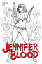 JENNIFER BLOOD VOL 2 #1 CVR J 25 COPY INCV LINSNER B&W - Kings Comics