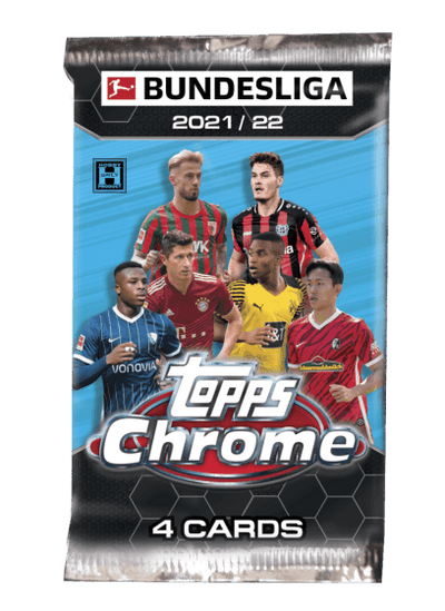 2022 TOPPS CHROME BUNDESLIGA SOCCER HOBBY CARD PACK