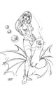 VAMPIRELLA DARK POWERS #3 30 COPY LINSNER B&W VIRGIN INCV