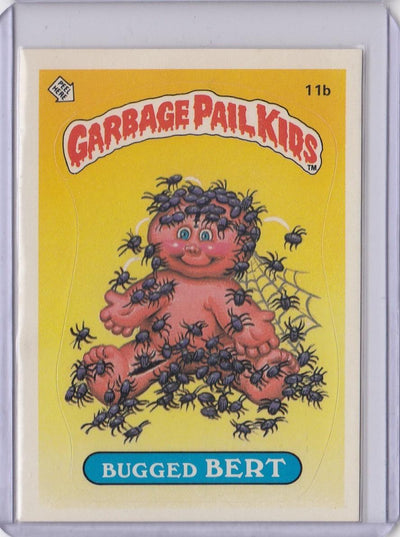 1985 GARBAGE PAIL KIDS GPK SERIES 1 #11B BUGGED BERT