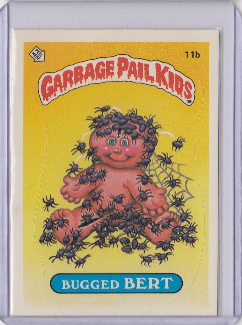 1985 GARBAGE PAIL KIDS GPK SERIES 1 #11B BUGGED BERT
