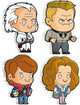BACK TO THE FUTURE 2020/2021 1oz 4-COIN SILVER SET - DOC, MARTY, JENNIFER & BIFF