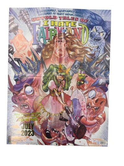 UNBELIEVABLE I HATE FAIRYLAND / WEIRD WORK FOLDED PROMO POSTER