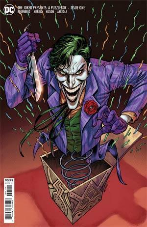 JOKER PRESENTS A PUZZLEBOX #1 INC 1:25 JESUS MERINO CARD STOCK VAR - Kings Comics