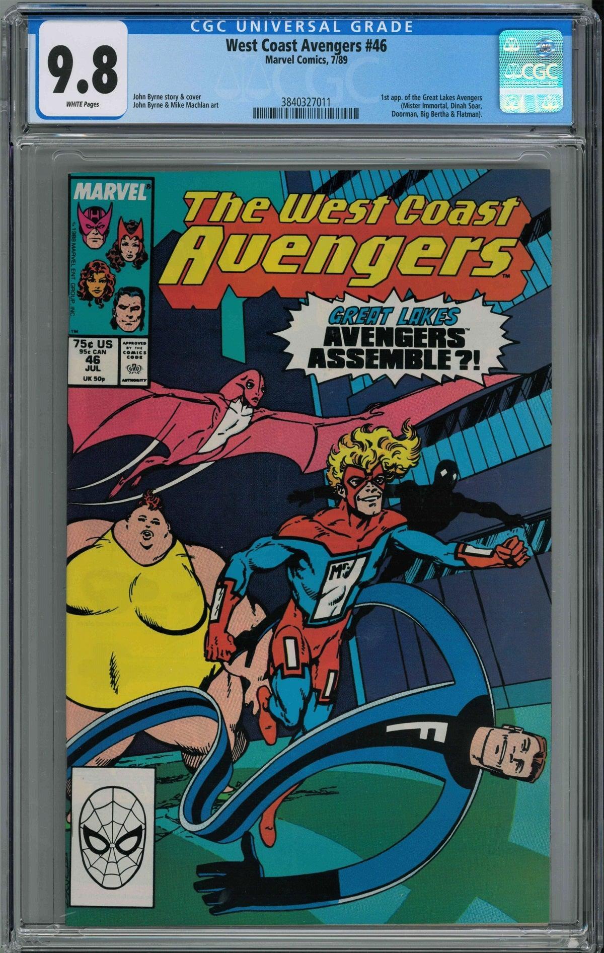 CGC WEST COAST AVENGERS #46 (9.8) - Kings Comics