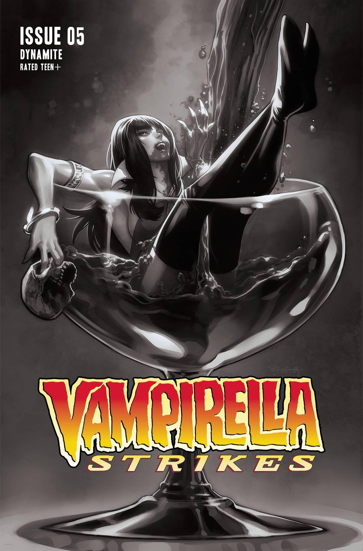 VAMPIRELLA STRIKES VOL 3 #5 CVR H 20 COPY INCV SEGOVIA B&W - Kings Comics