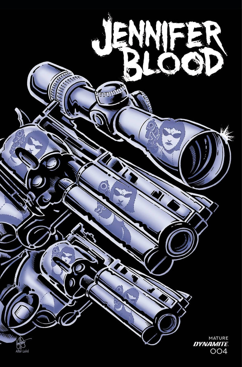 JENNIFER BLOOD VOL 2 #4 CVR L FOC TMNT HOMAGE HAESER ORIGINAL