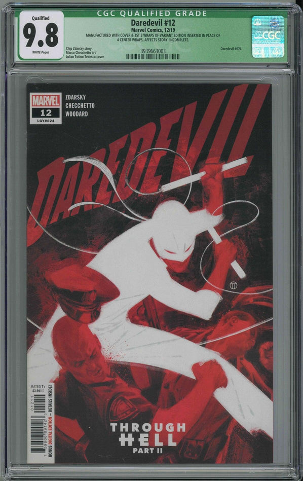 CGC DAREDEVIL VOL 6 #12 (9.8) ERROR/MISPRINT - RARE
