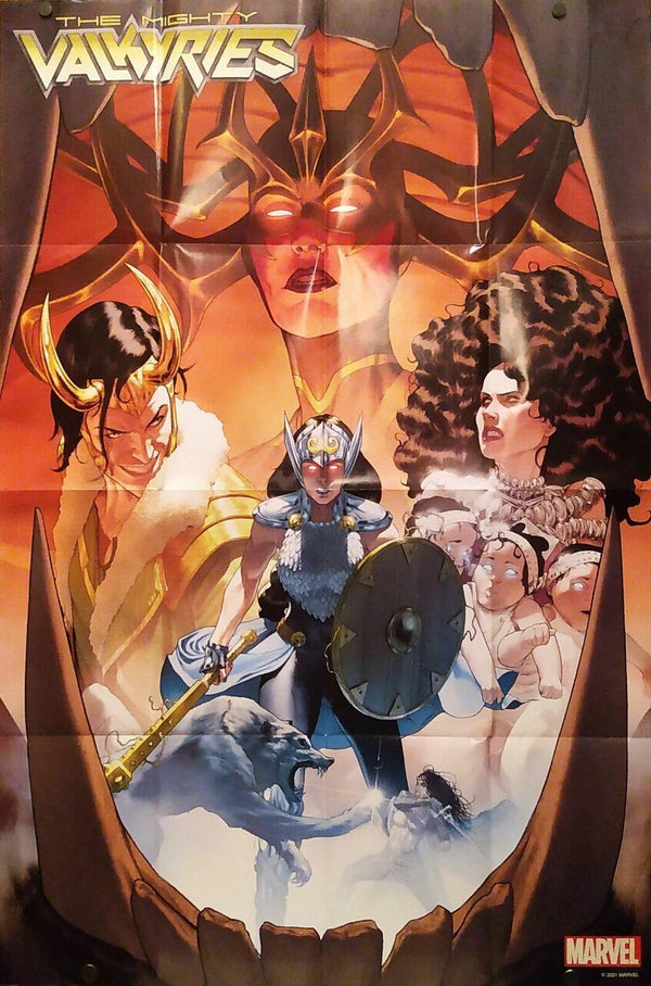 MIGHTY VALKYRIES #1 MATTIA DE LULIS FOLDED PROMO POSTER