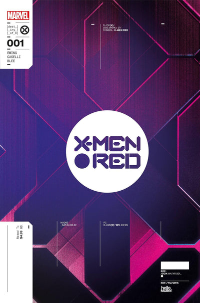 X-MEN RED VOL 2 (2022) #1 1:10 MULLER DESIGN VAR