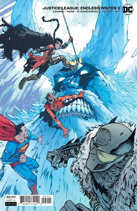 JUSTICE LEAGUE ENDLESS WINTER #2 CVR B DANIEL WARREN JOHNSON CARD STOCK VAR (ENDLESS WINTER) - Kings Comics