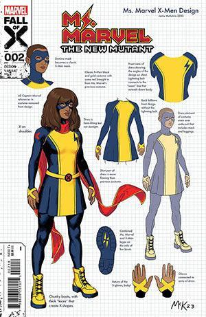 MS MARVEL NEW MUTANT (2023) #2 10 COPY INCV JAMIE MCKELVIE DESIGN VAR