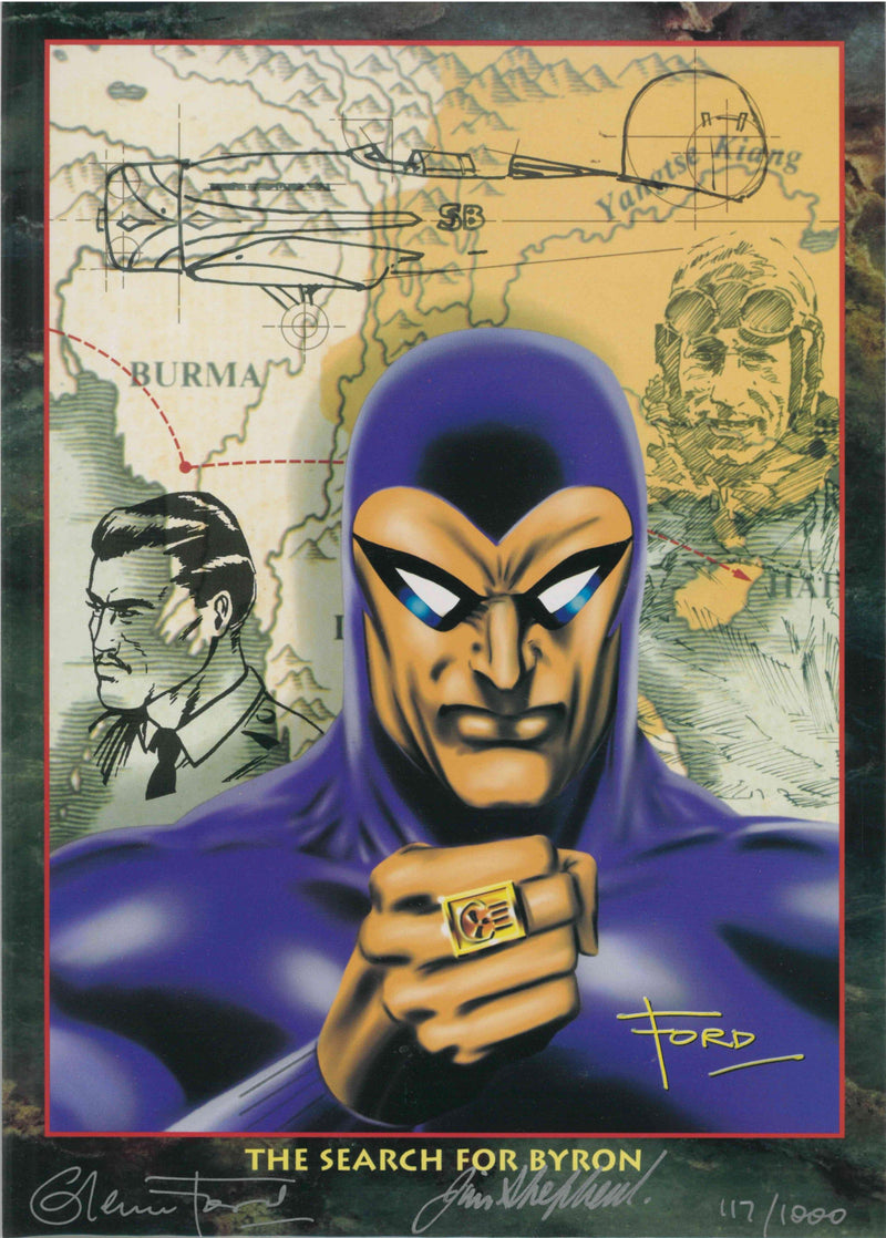 PHANTOM THE SEARCH FOR BYRON PRINT - DOUBLE SIGNED