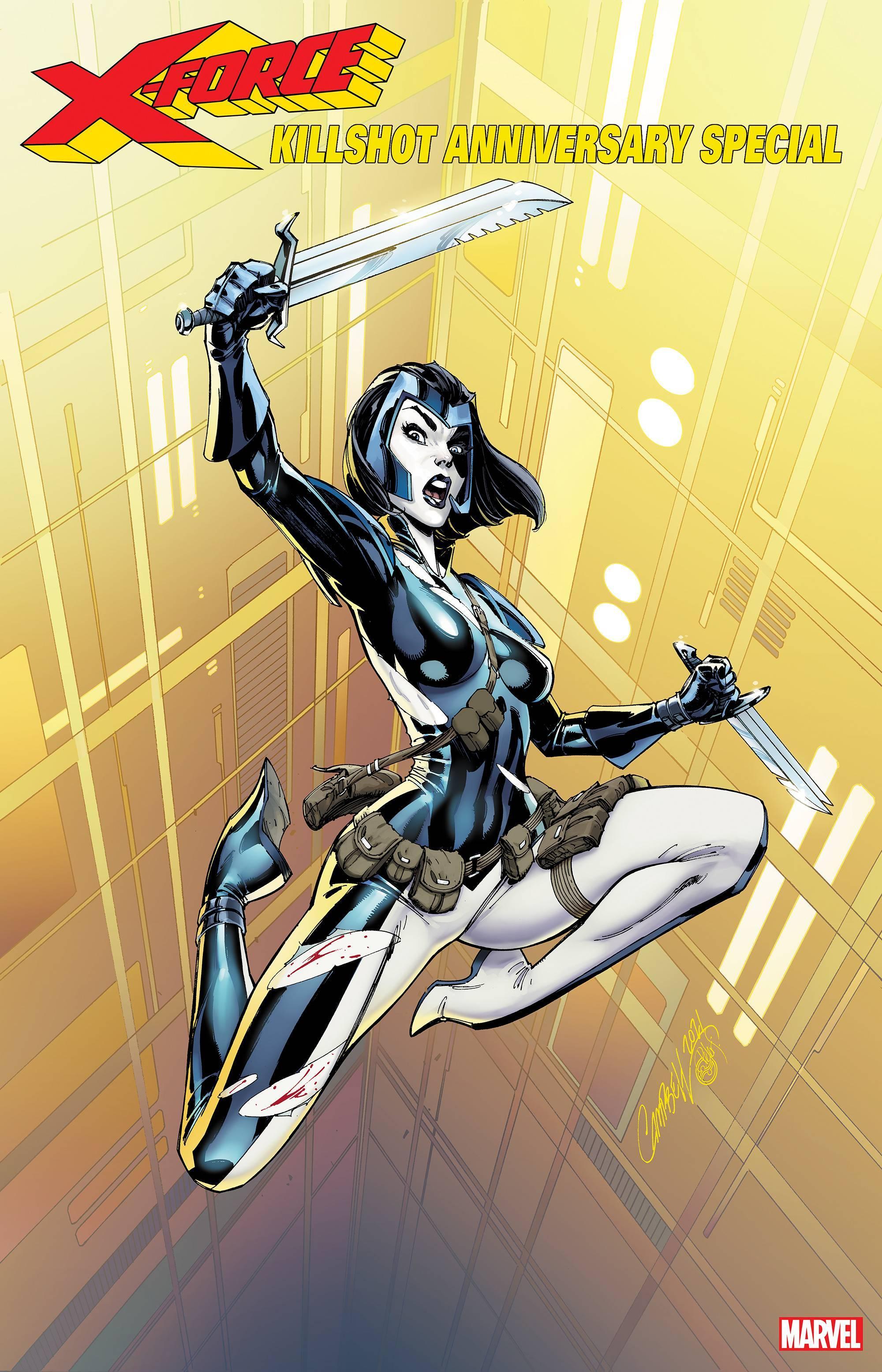 X-FORCE KILLSHOT ANNIVERSARY SPECIAL #1 J SCOTT CAMPBELL DOMINO VAR - Kings Comics