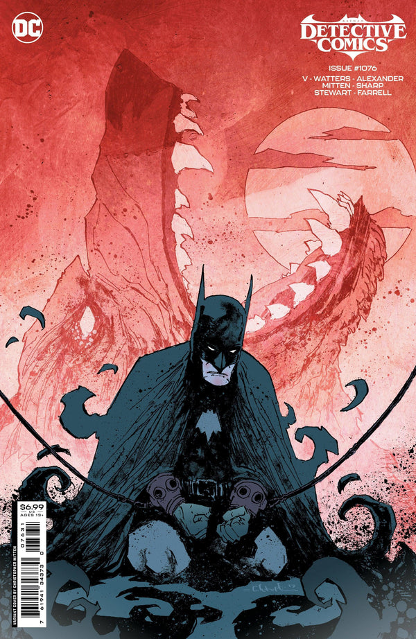 DETECTIVE COMICS VOL 2 (2016) #1076 CVR C CHRISTOPHER MITTEN CARD STOCK VAR