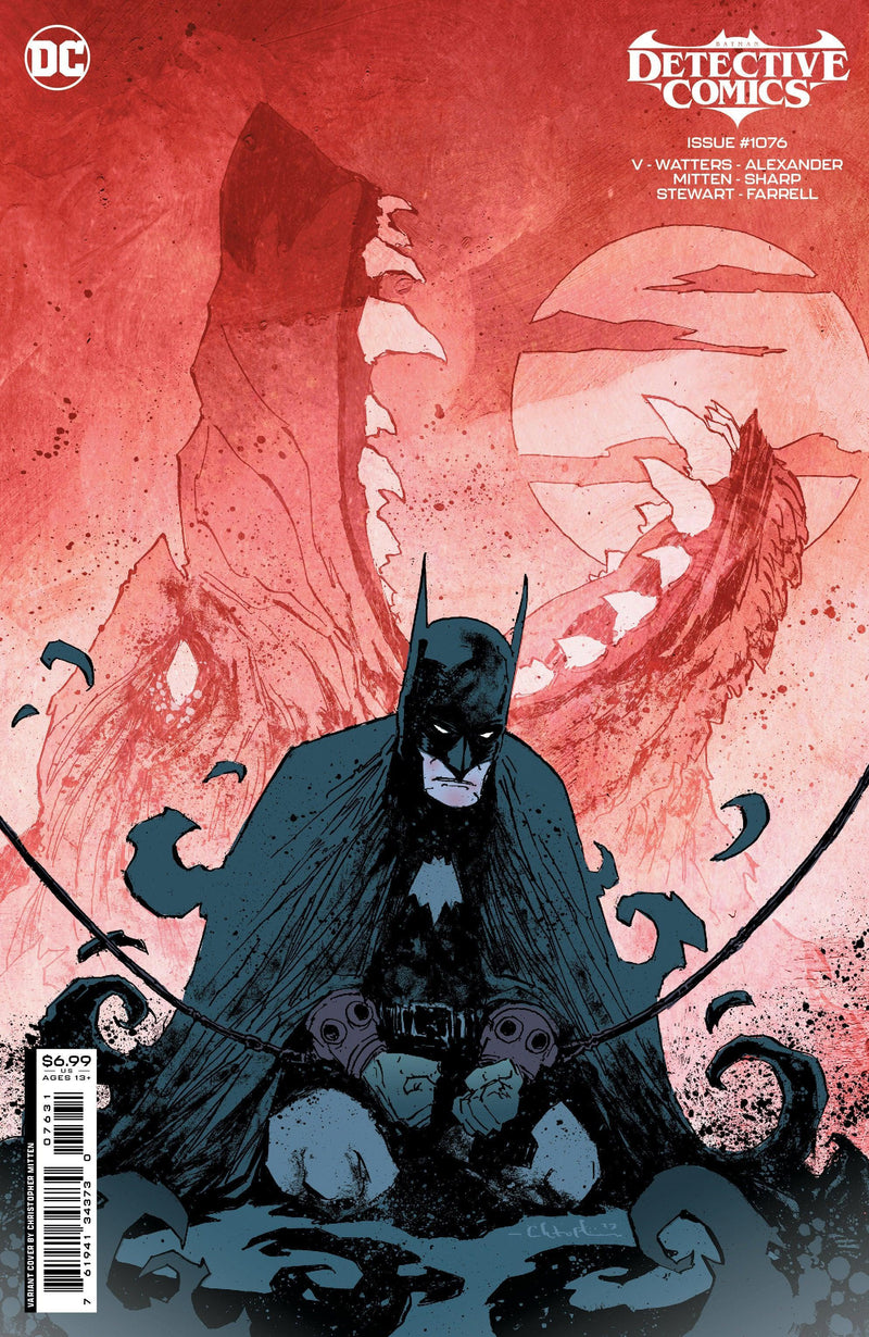 DETECTIVE COMICS VOL 2 (2016) #1076 CVR C CHRISTOPHER MITTEN CARD STOCK VAR