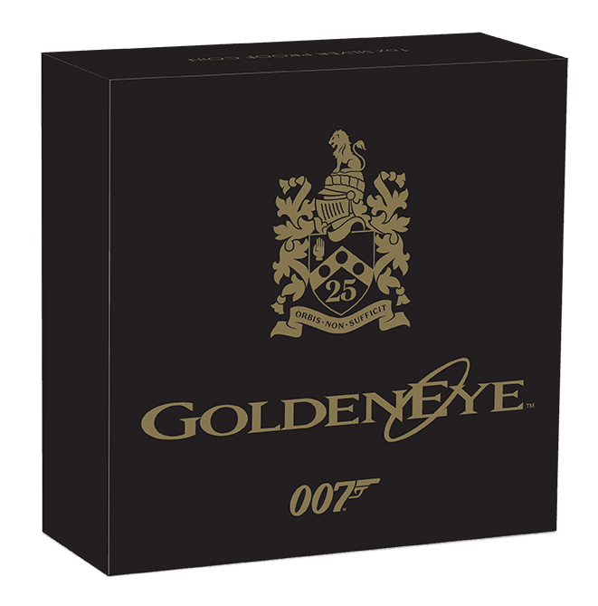 JAMES BOND GOLDEN EYE 25TH ANNIVERSARY 2020 1oz SILVER PROOF COIN - Kings Comics