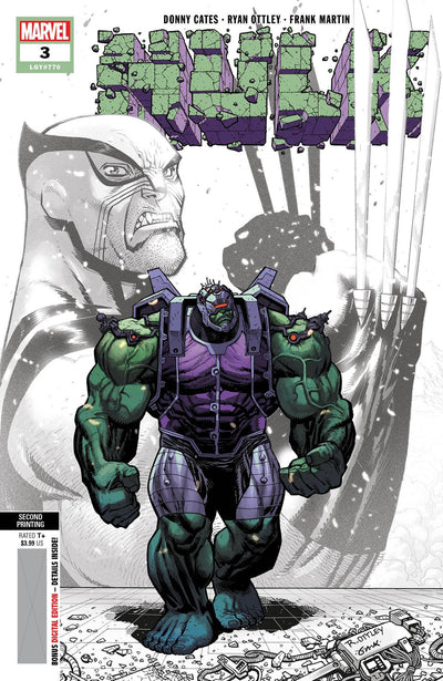 HULK VOL 5 (2022) #3 2ND PTG OTTLEY VAR