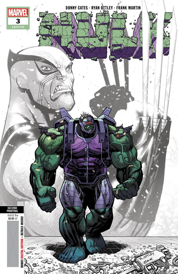 HULK VOL 5 (2022) #3 2ND PTG OTTLEY VAR