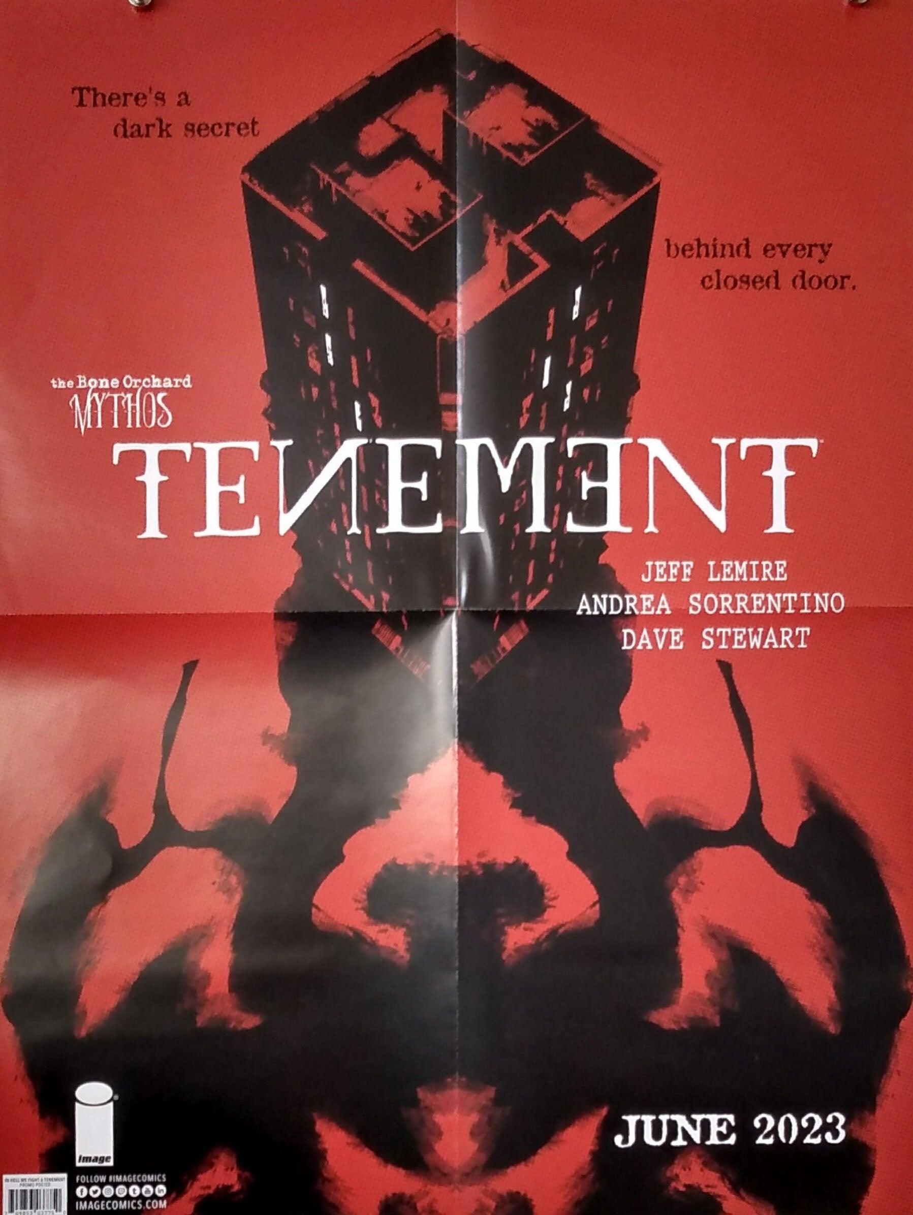 IN HELL WE FIGHT / TENEMENT DOUBLE SIDED FOLDED PROMO POSTER - Kings Comics