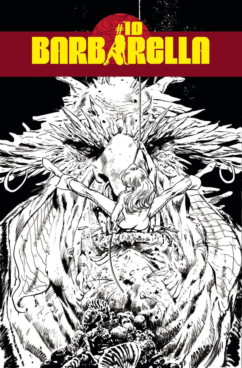 BARBARELLA (2021) #10 CVR F 10 COPY INCV GUICE B&W
