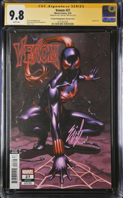 CGC VENOM VOL 5 #27 2ND PRINT 1:25 EJIKURE VARIANT (9.8) SIGNATURE SERIES - SIGNED BY KIAT "EJIKURE" WEE