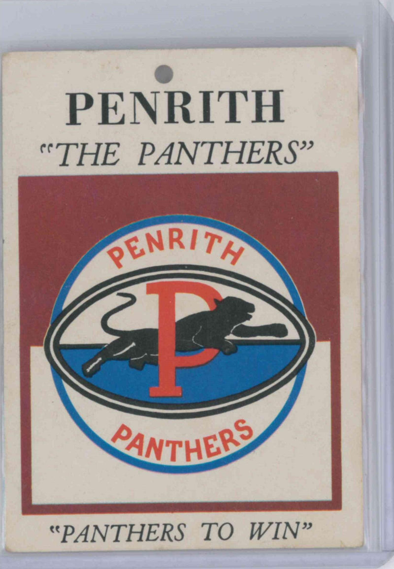 1968 SCANLENS RUGBY LEAGUE PENRITH PANTHERS CREST LOGO EMBLEM