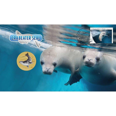 CRABEATER SEAL 2018 STAMP AND COIN COVER