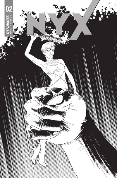 NYX (DYNAMITE) #2 CVR E 10 COPY INCV MATTEONI B&W