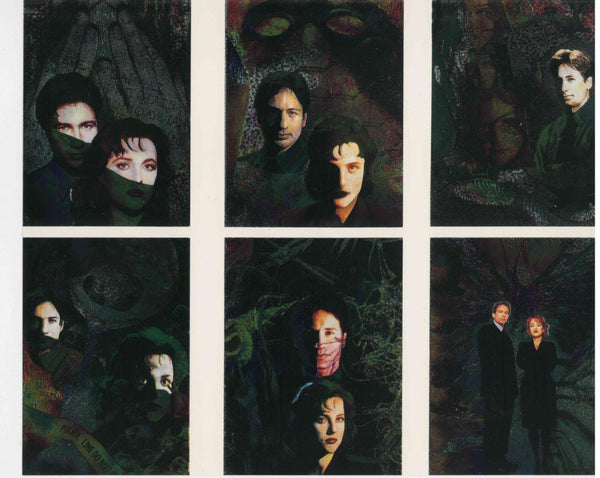 1995 THE X-FILES SEASON 1 ETCHED FOIL UNCUT PROMO CASE SHEET