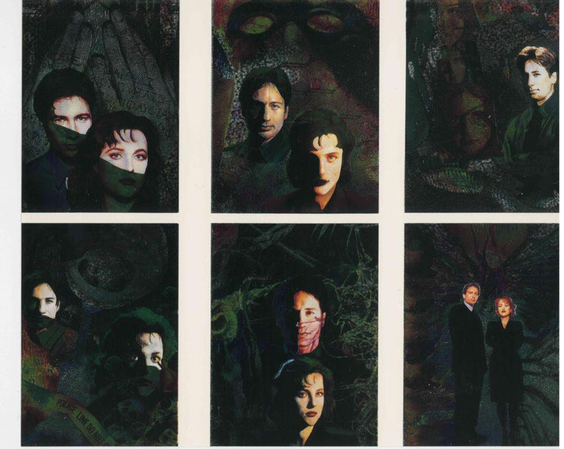 1995 THE X-FILES SEASON 1 ETCHED FOIL UNCUT PROMO CASE SHEET