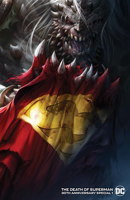 DEATH OF SUPERMAN 30TH ANNIVERSARY SPECIAL #1 (ONE-SHOT) CVR G INC 1:25 FRANCESCO MATTINA DOOMSDAY FOIL VAR - Kings Comics