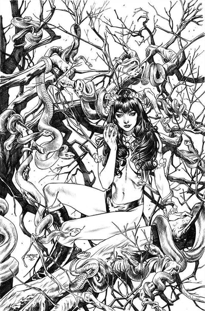 VENGEANCE OF VAMPIRELLA VOL 2 #19  7 COPY MARIA B&W VIRGIN FOC INCV