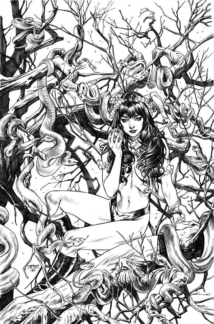 VENGEANCE OF VAMPIRELLA VOL 2 #19  7 COPY MARIA B&W VIRGIN FOC INCV