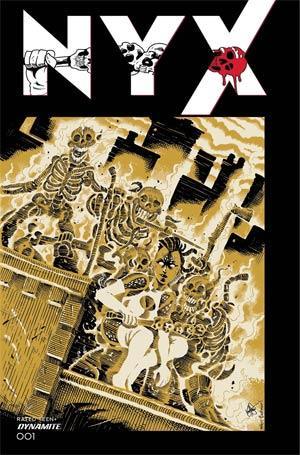NYX (DYNAMITE) #1 CVR O FOC BONUS TMNT HOMAGE HAESER