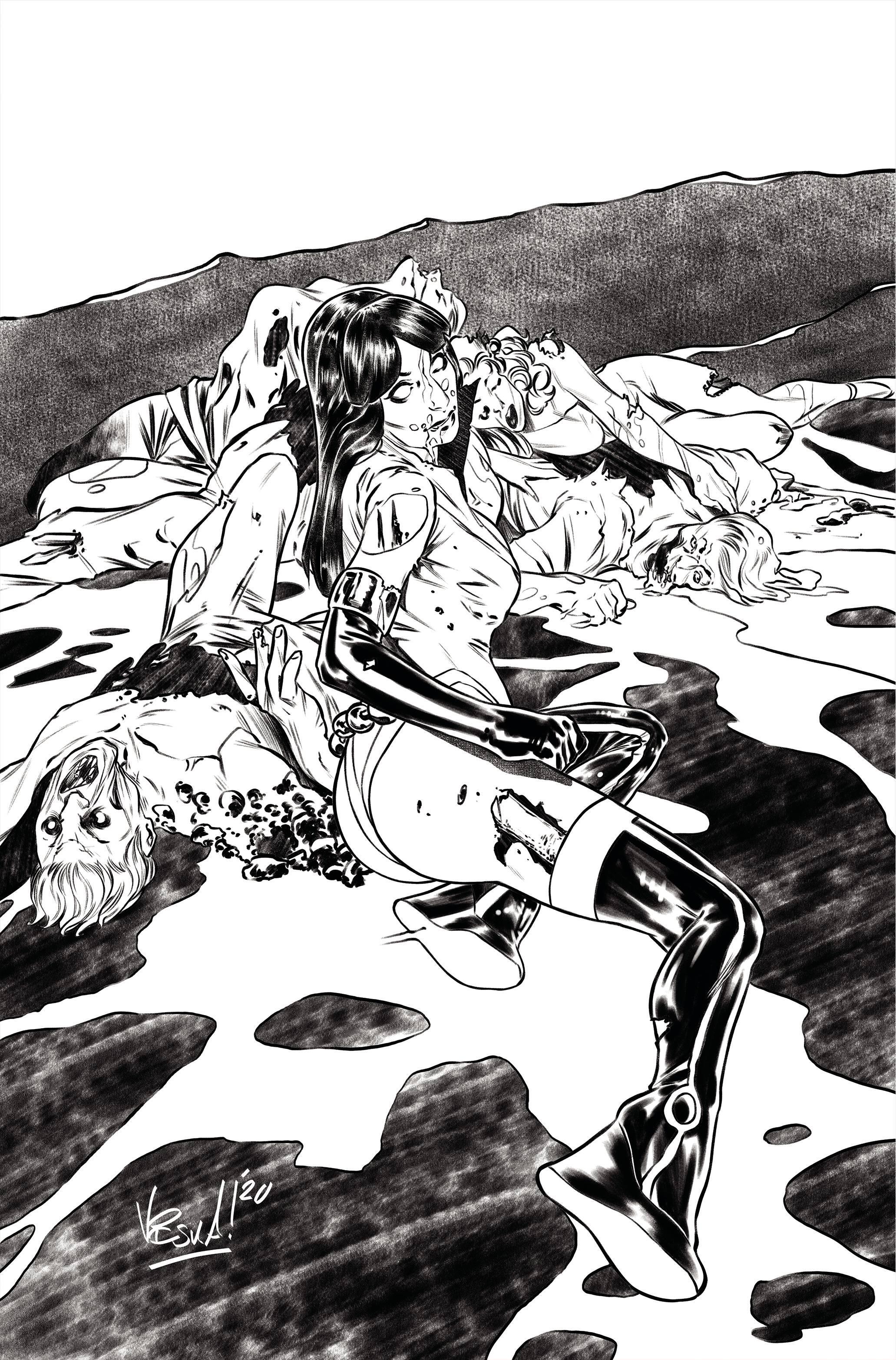 VAMPIRELLA DARK POWERS #3 11 COPY FEDERICI B&W VIRGIN FOC IN - Kings Comics