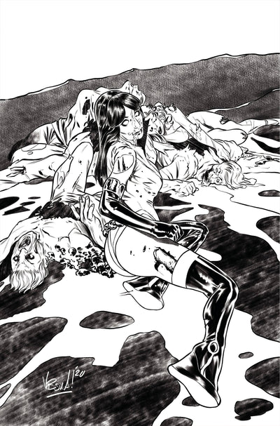 VAMPIRELLA DARK POWERS #3 11 COPY FEDERICI B&W VIRGIN FOC IN