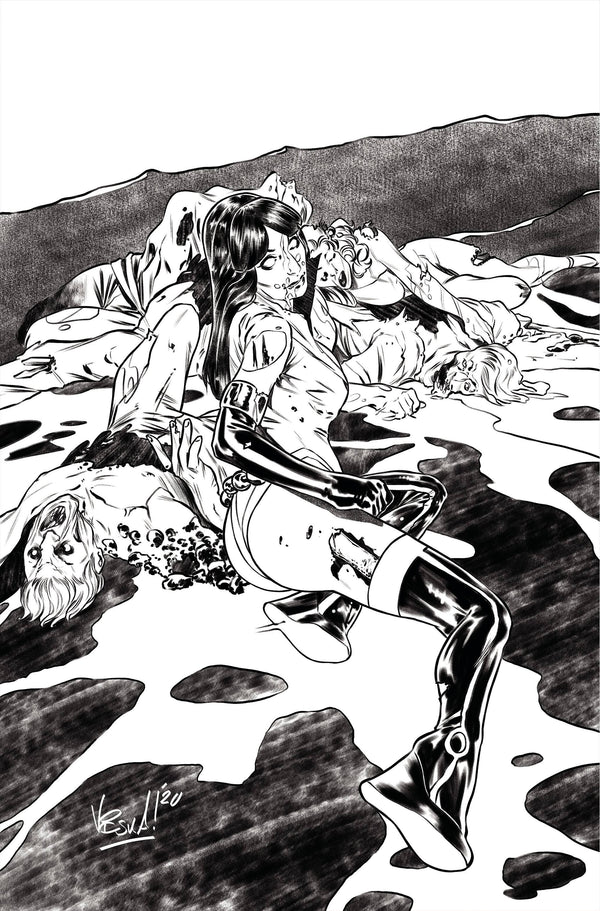 VAMPIRELLA DARK POWERS #3 11 COPY FEDERICI B&W VIRGIN FOC IN