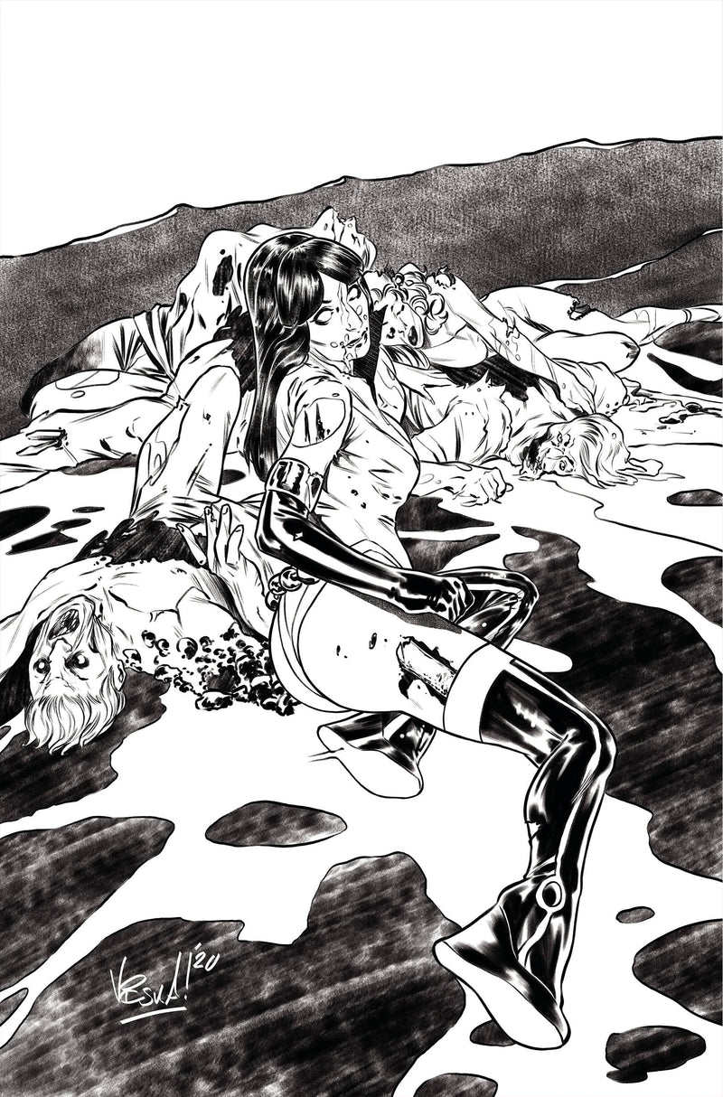 VAMPIRELLA DARK POWERS #3 11 COPY FEDERICI B&W VIRGIN FOC IN