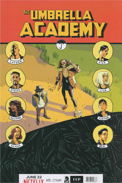 UMBRELLA ACADEMY DOUBLE-SIDED FOLDED PROMO POSTER