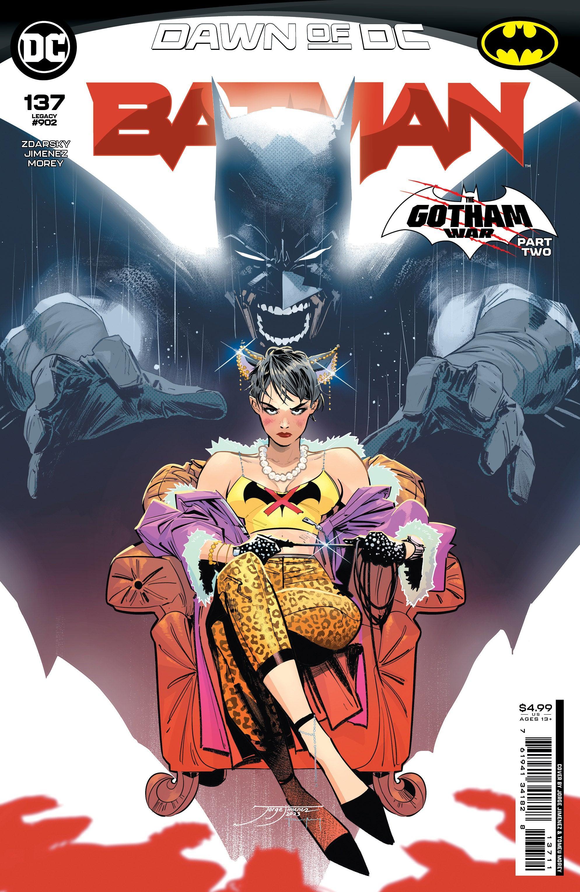 BATMAN VOL 3 (2016) #137 CVR A JORGE JIMENEZ (BATMAN CATWOMAN THE GOTHAM WAR) - Kings Comics