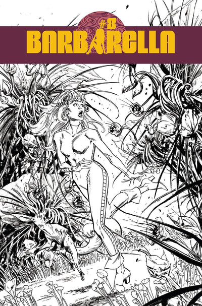 BARBARELLA (2021) #8 CVR F 10 COPY INCV GUICE B&W