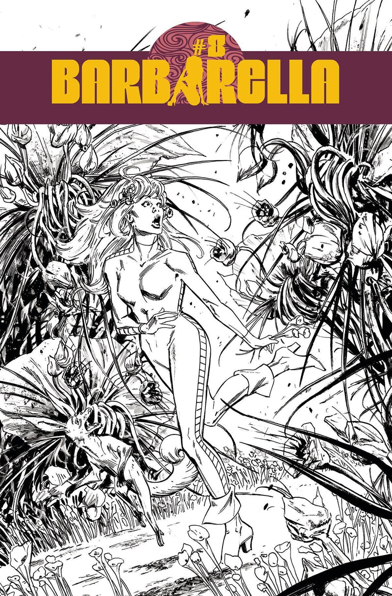 BARBARELLA (2021) #8 CVR F 10 COPY INCV GUICE B&W