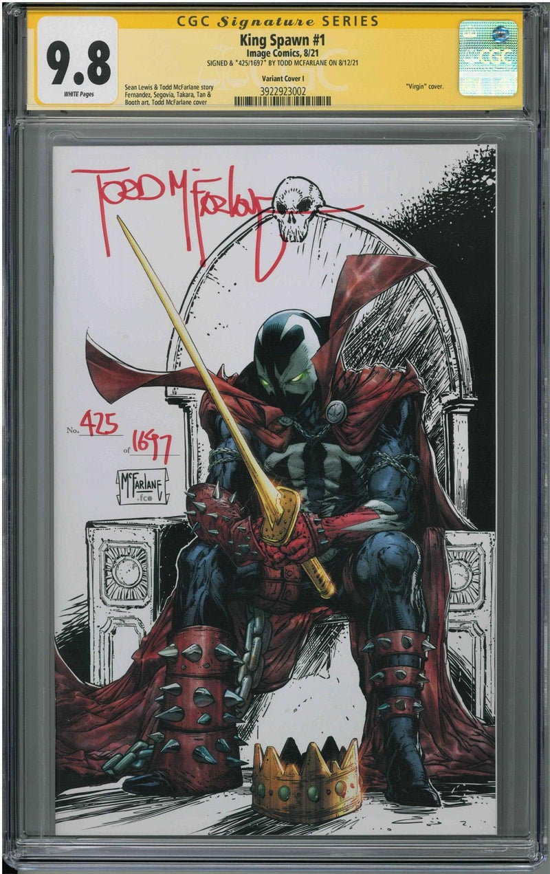 CGC KING SPAWN #1 (9.8) SIGNATURE SERIES - SIGNED BY TODD MCFARLANE
