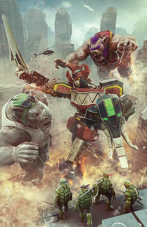 MMPR TMNT II (2022) #1 CVR O 150 COPY INCV BARENDS - Kings Comics