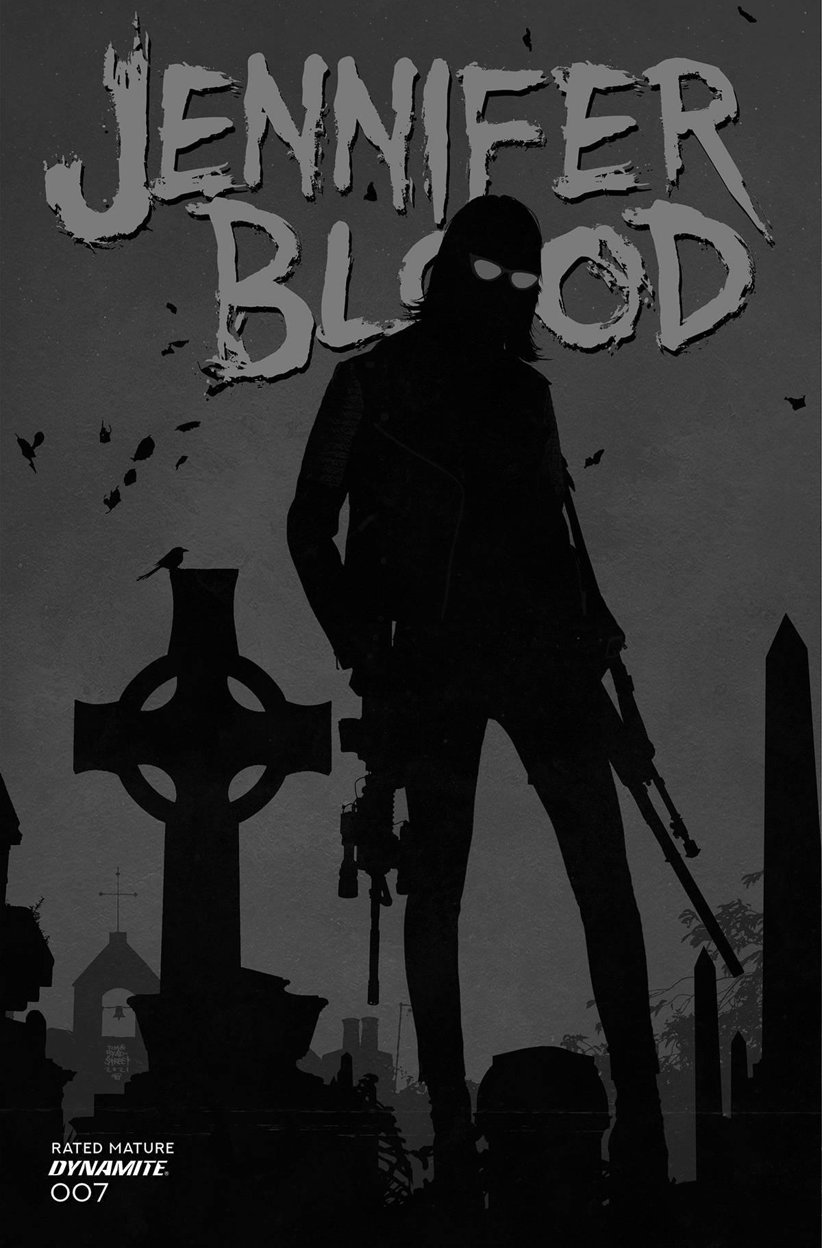 JENNIFER BLOOD VOL 2 #7 CVR F 10 COPY INCV BRADSTREET B&W - Kings Comics
