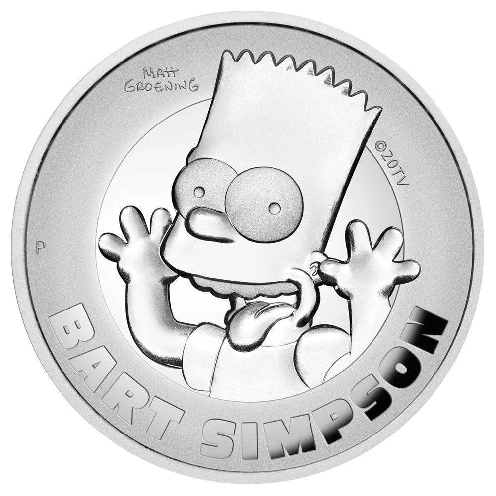 BART SIMPSON 2022 2oz SILVER PROOF HIGH RELIEF COIN - Kings Comics