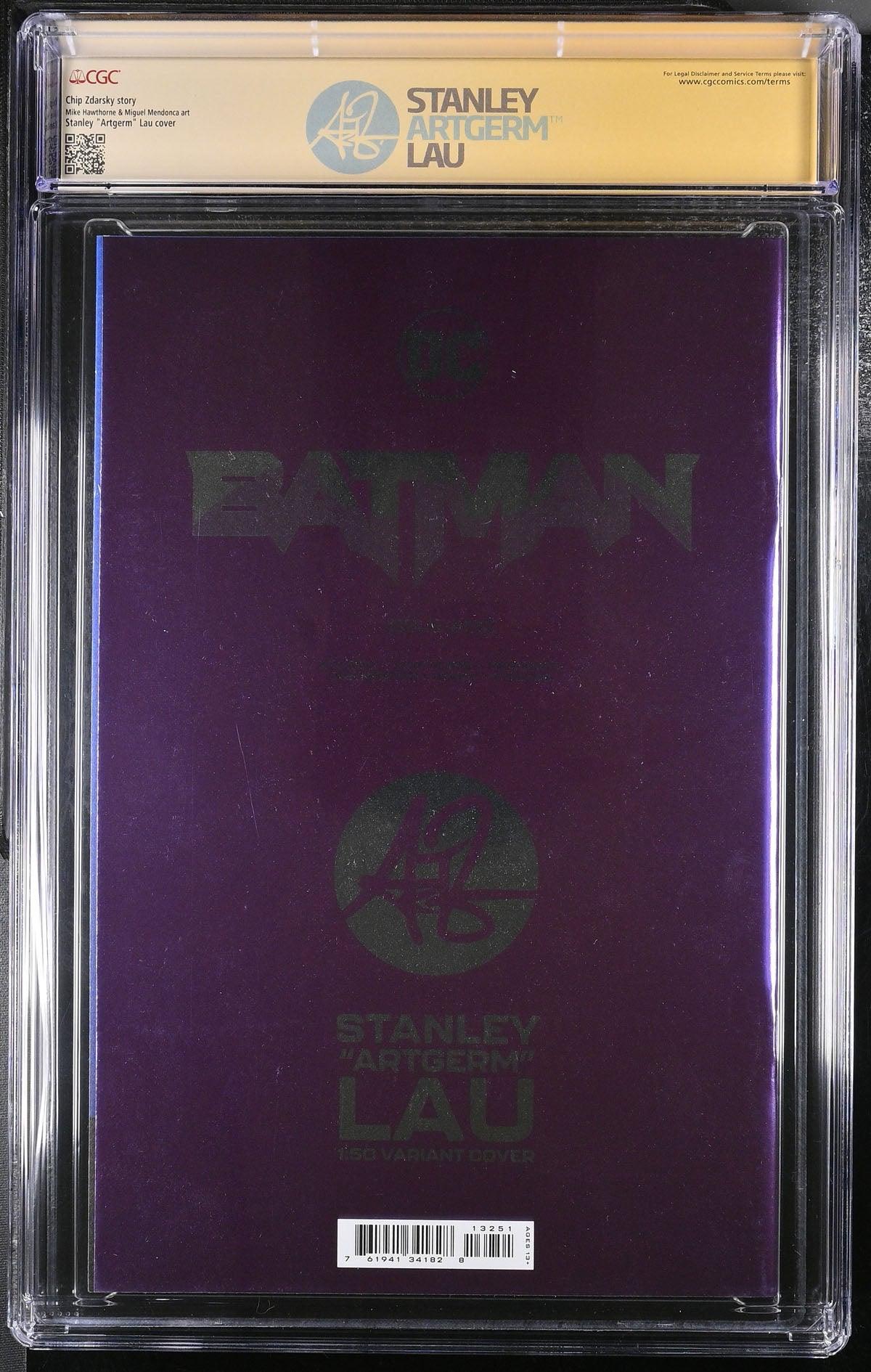 CGC BATMAN VOL 3 #132 LAU FOIL EDITION (9.8) SIGNATURE SERIES - SIGNED BY STANLEY "ARTGERM"