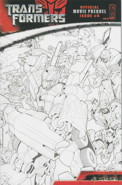 TRANSFORMERS MOVIE PREQUEL PRIME DIRECTIVE #4 10 COPY SKETCH INCV CVR