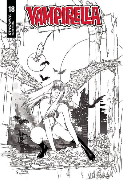 VAMPIRELLA VOL 8 #18 20 COPY GUNDUZ B&W INCV
